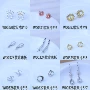 尺寸18k金色玫瑰耳钉