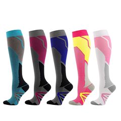 欧美压力袜新款骑行压缩袜Compression socks运动弹力长筒袜