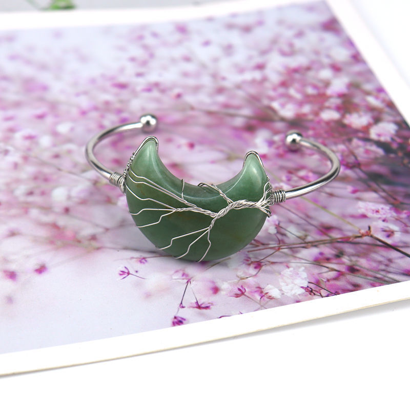 Fashion Moon Agate Plating Bangle 1 Piece