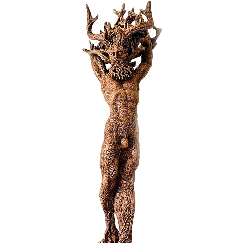 Bring the enchantment of the forest into your home with our Forest God and Tree Goddess statue made of durable resin. Hand-crafted with intricate details, this statue will add a mystical touch to any room. Perfect for nature lovers, this statue is a must-have addition to your decor.