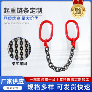 Lifting Chain Double-Ended Chain Sling Driving Crane Hook Lifting Chain Lifting Spreader Iron Chain Lifting Tool