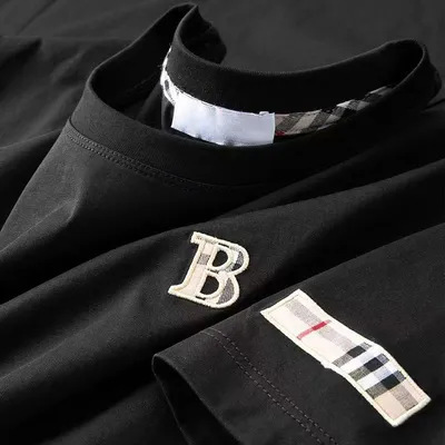 スポットアイスシルク半袖Tシャツメンズ夏ユーストレンドブランドレター刺繍ラウンドネックトップシルケットコットンTシャツ|undefined