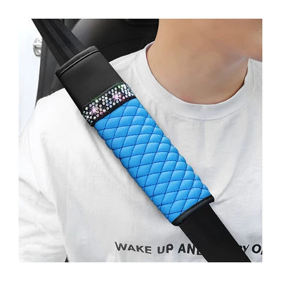 New Car Seat Belt Seat belt shoulder pad - blue-2265