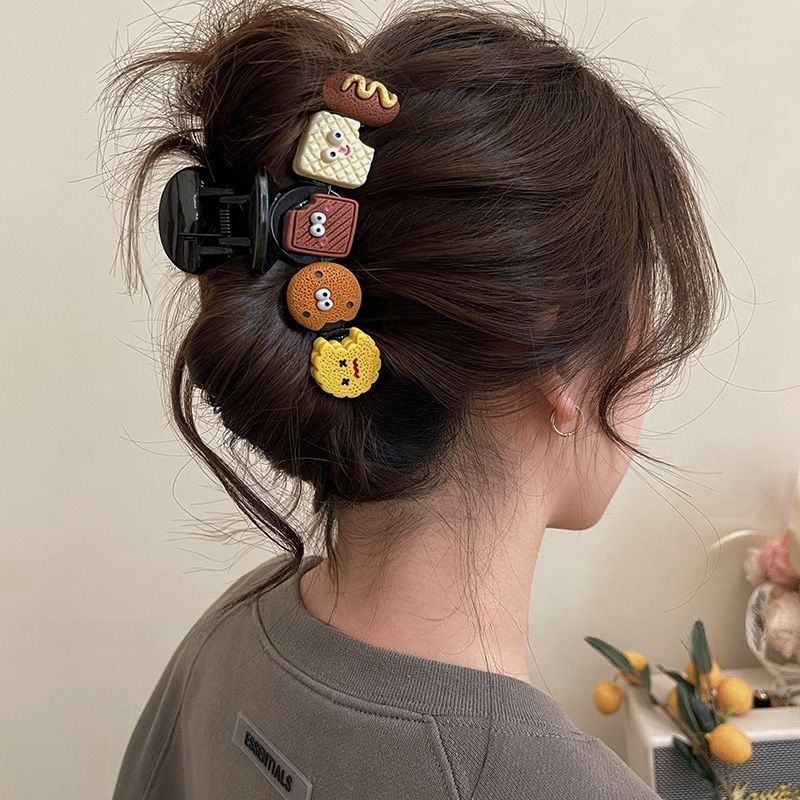 6 # Pinza de galletas de comida de cara brillante 10,5 cm