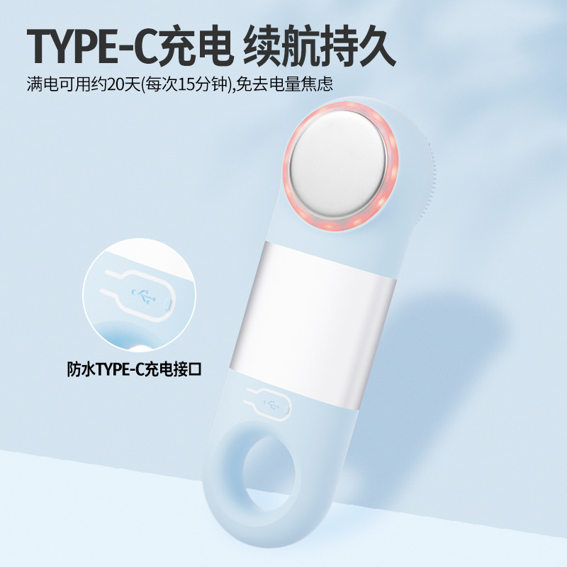 国境を越えた新しいシリコーン電気マッサージ洗顔器具、洗顔器具、スキンフェイシャルメイク落とし器具、肌の若返りのための温冷湿布アーティファクト|undefined