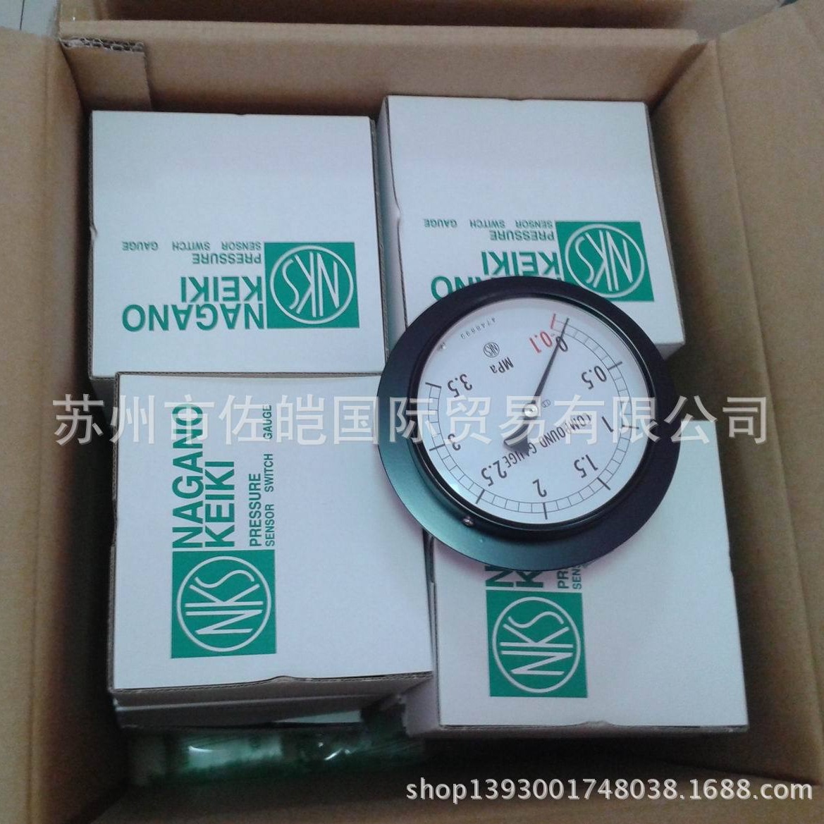 微型长野压力表 NKS 长野NAGANO 压力表 原装通过CSA和CE认证仪表