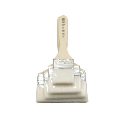 Brush for water-based paint Polyester fiber paint brush Fine-bristled brush Water-based brush Wooden handle water-based soft brush