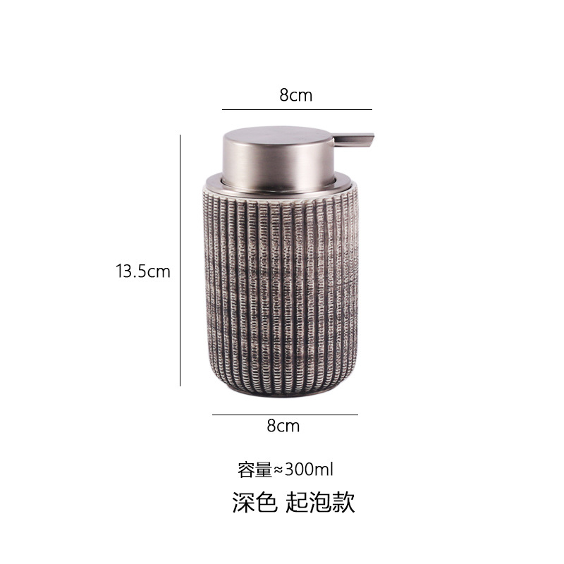 Botella de desinfectante de manos de cerámica, champú de alto valor, gel de ducha, botella subenvasada, botella vacía, hotel y casa de familia, creatividad japonesa