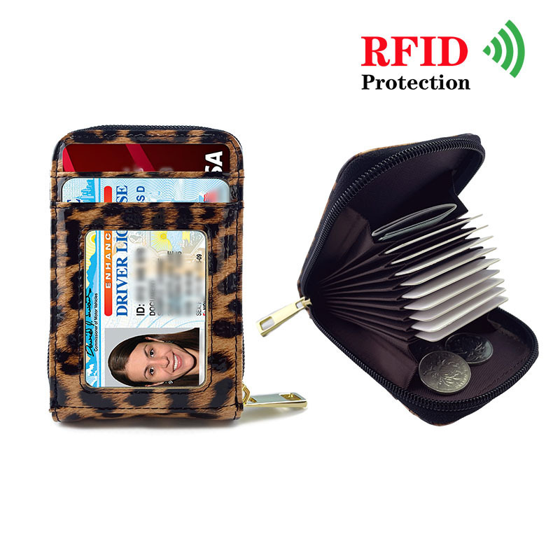 Kindergarten Amazon Popular Leopard Print Genuine Leather Zipper Shein Card Holder Rfid Anti-Theft Brushed Cowhide Coin Purse Temu Kindergarten Amazon Popular Leopard Print Genuine Leather Zipper Shein Card Holder Rfid Anti-Theft Brushed Cowhide Coin Purse Temu