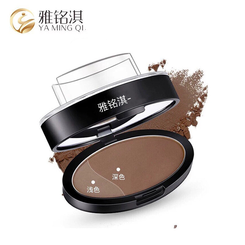 热销同款粉饼盒印章眉粉眉章懒人一字眉印章柳叶眉化妆品彩妆包材