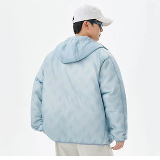 新款轻薄羽绒服男连帽绒户外保暖夹克短款休闲运动外套