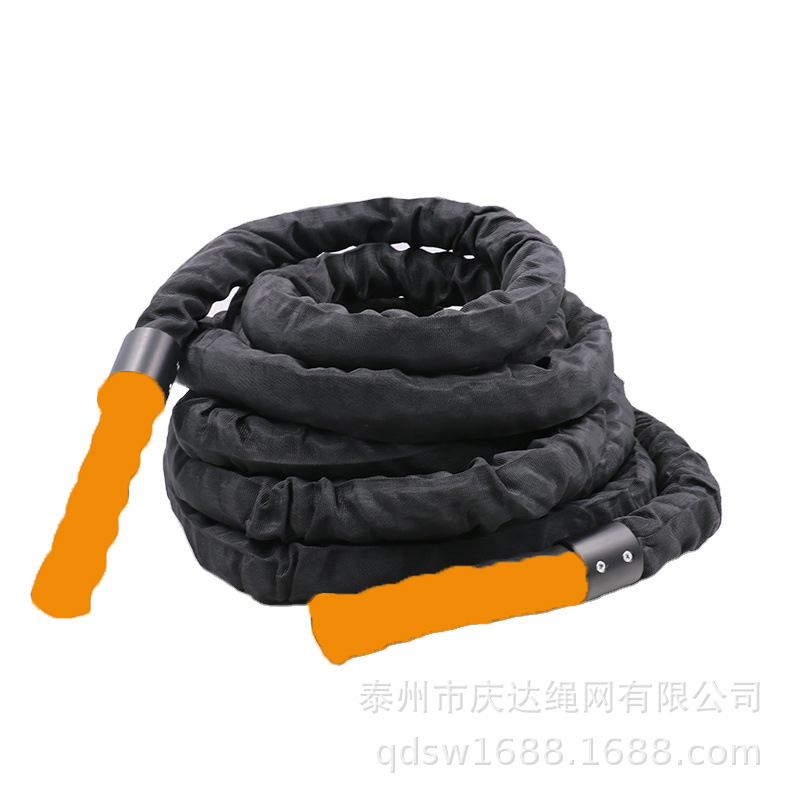 25mm 38mm 50mm 有防水保护套体能训练绳 9m 12m  15m 健身战斗绳