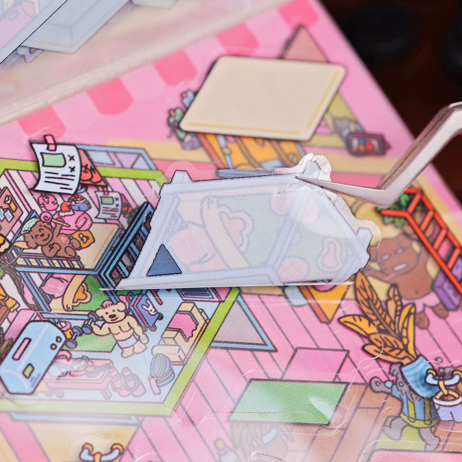 早沫 Sticker, three dimensional children's small hut, DIY, in 3d format