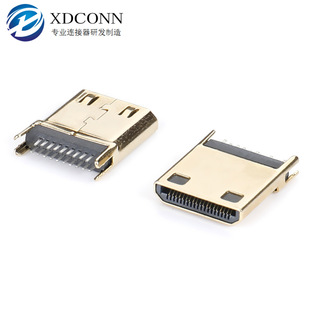 MINI HDMI���^19P �A��1.0-1.6mm �F��僽�L=12.2 ��������B����