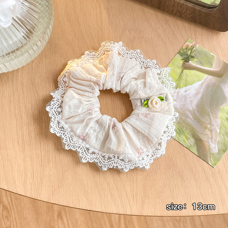 Encaje Encaje Encaje Encaje Corbata Chica Dulce Cuerda para el cabello de todo fósforo Verano Cuerda para la cabeza Adjunta para el cabello coreano