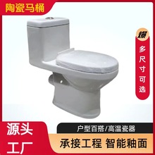 跨境南美单孔直冲连体马桶加大虹吸坐便器支持外贸分体座便器