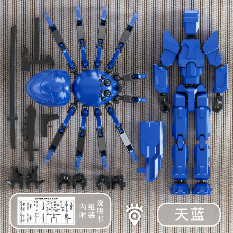 Juguete de modelo multiarticulable multi-mórfico transfronterizo ángel articulado humano descomprimido robot de quinta generación