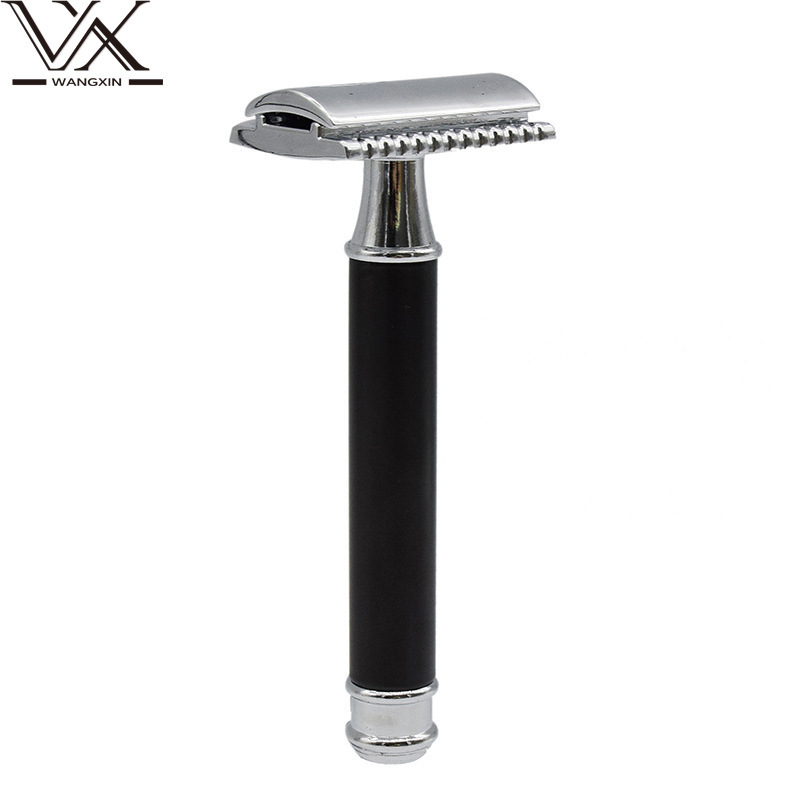 T-Shaped Safety Razor Old-Fashioned Manual Razor Men's Razor Zinc Alloy Shaving Retro Razor