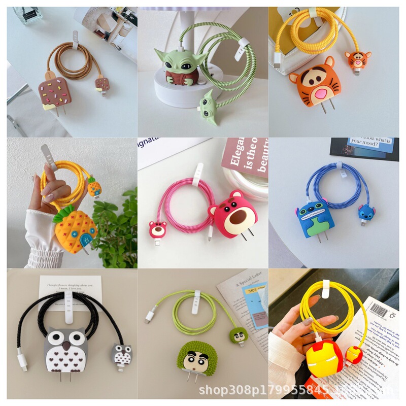 Suitable for Apple 14/16 Data Cable Anti-Breakage Iphone15Pro Charger 18/20W Fast Charging Head Silicone Soft Shell Suitable for Apple 14/16 Data Cable Anti-Breakage Iphone15Pro Charger 18/20W Fast Charging Head Silicone Soft Shell