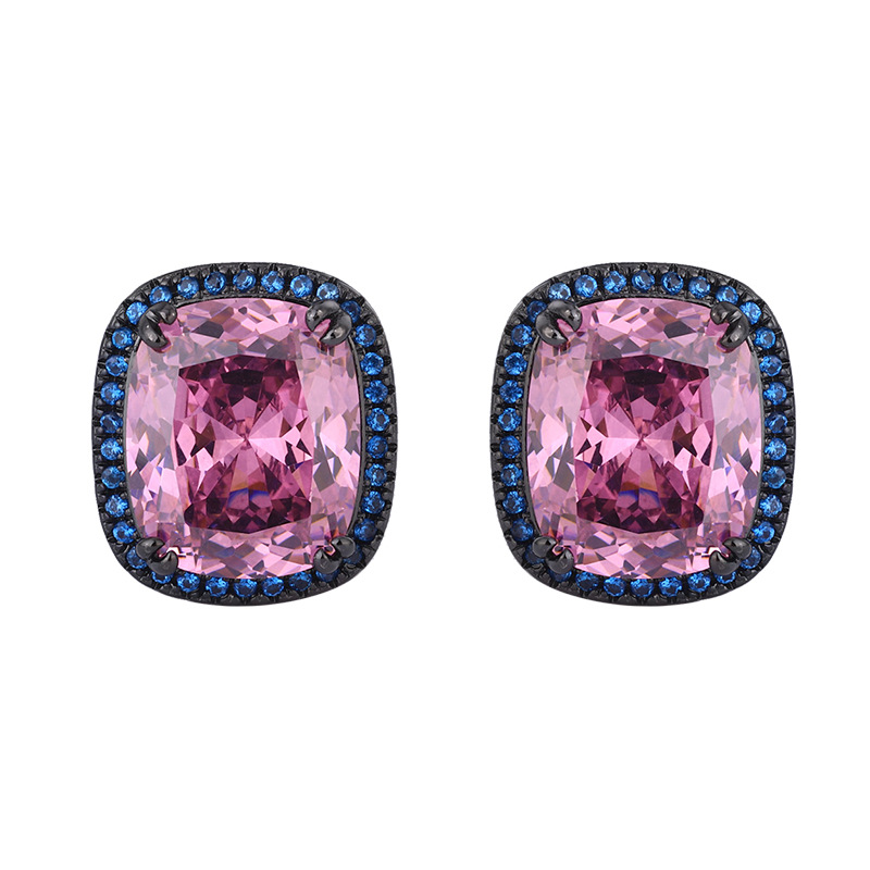 2024 nueva joyería Zhuang Shengsheng fondo de cobre chapado en oro simulación nido de pájaro cortado seco rosa seco traje personalizado mujer 15*20