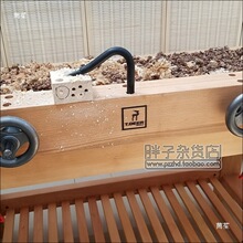木工桌MON台钳TDEER WB8513桌上型榉木双板夹台钳桌钳木工台