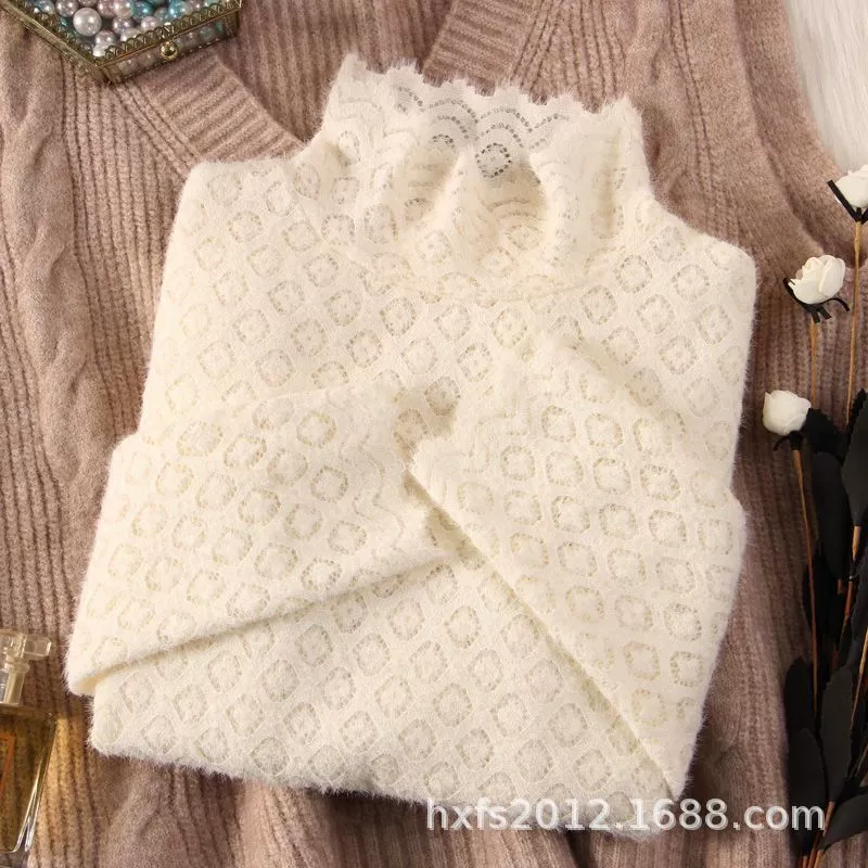 Весенне-летняя новая кружевная Базовая рубашка 2022, женский элегантный интерьерный стильный суперсказочный сетчатый топ с длинными рукавами, весенне-осенний Топ