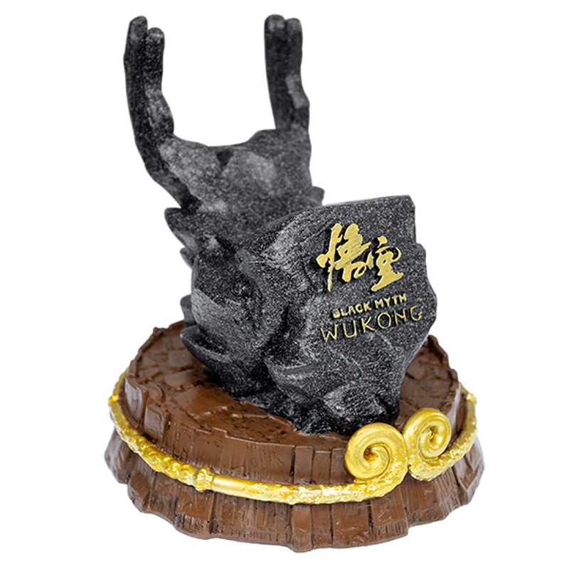 Mito Negro Goku Qi Tian Gran Dios Sagrado Destino Resina de Juego Mango de soporte Decoración Juego Periférico Modelo hecho a mano