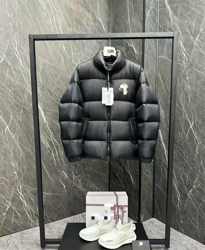 九江羽绒服跨境蒙家正确版立领大标白鸭绒冬季保暖外套面包服夹克|undefined