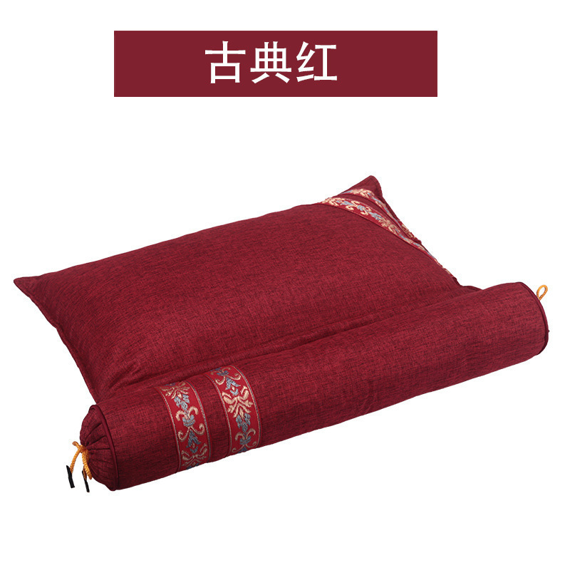 三角颈椎枕荞麦壳护颈椎睡眠牵引枕家用成人可拆卸连体荞麦枕头|undefined