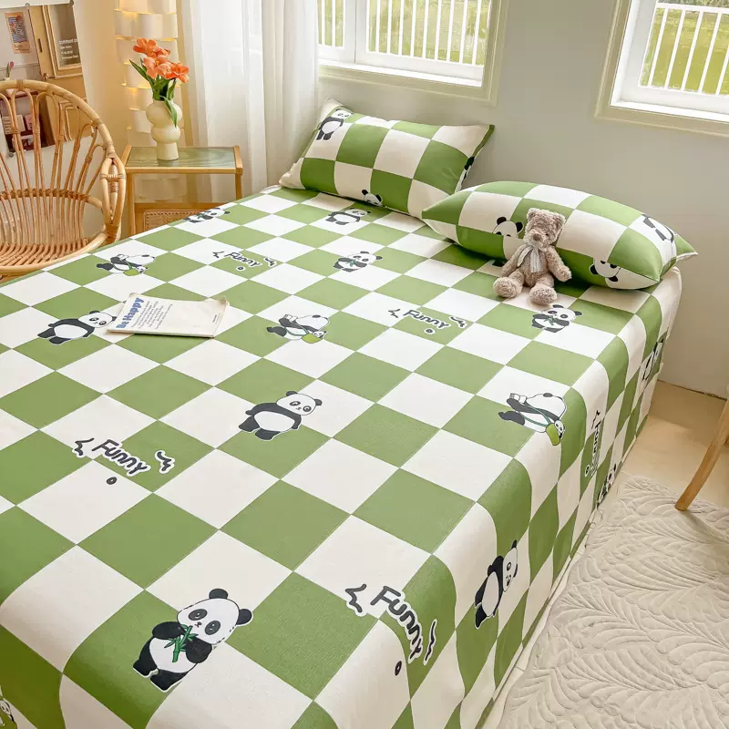 加厚老粗布床单单件夏季凉感纯棉100全棉宿舍单人学生凉席三件套