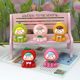 Three-dimensional fruit cubs second-generation diy jewelry luminous solid color frosted hand-felt paint resin jewelry accessories to touch