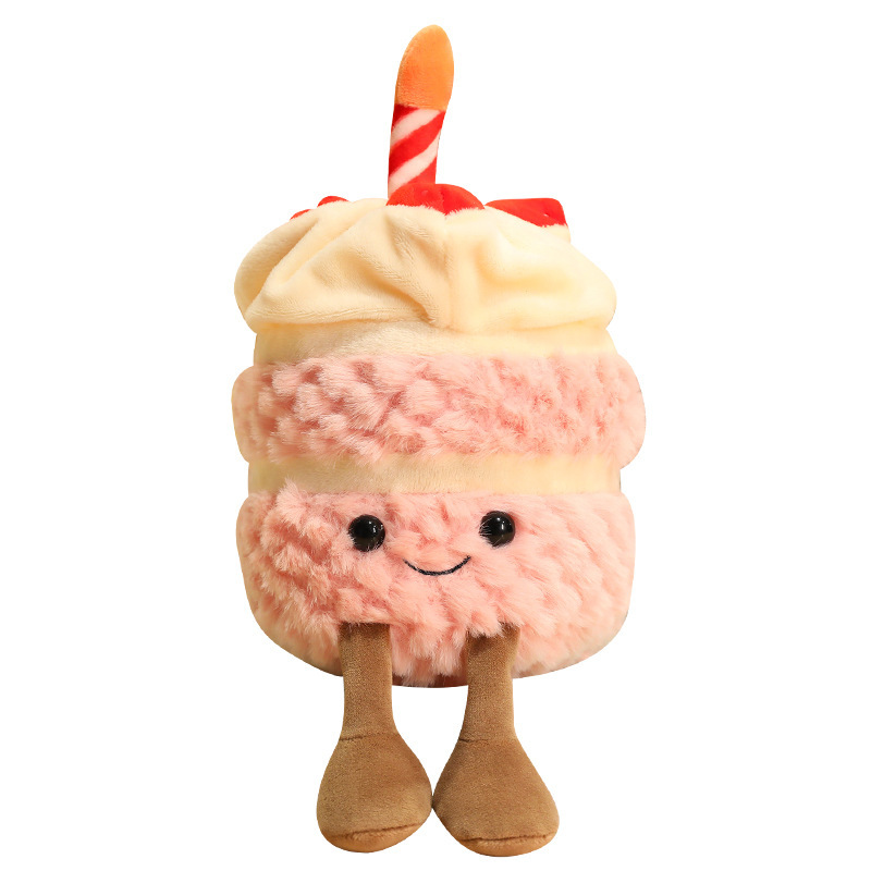 Divertido pastel de cumpleaños muñecas lindas pastel de cumpleaños niños sonidos regalos de cumpleaños juguetes de peluche