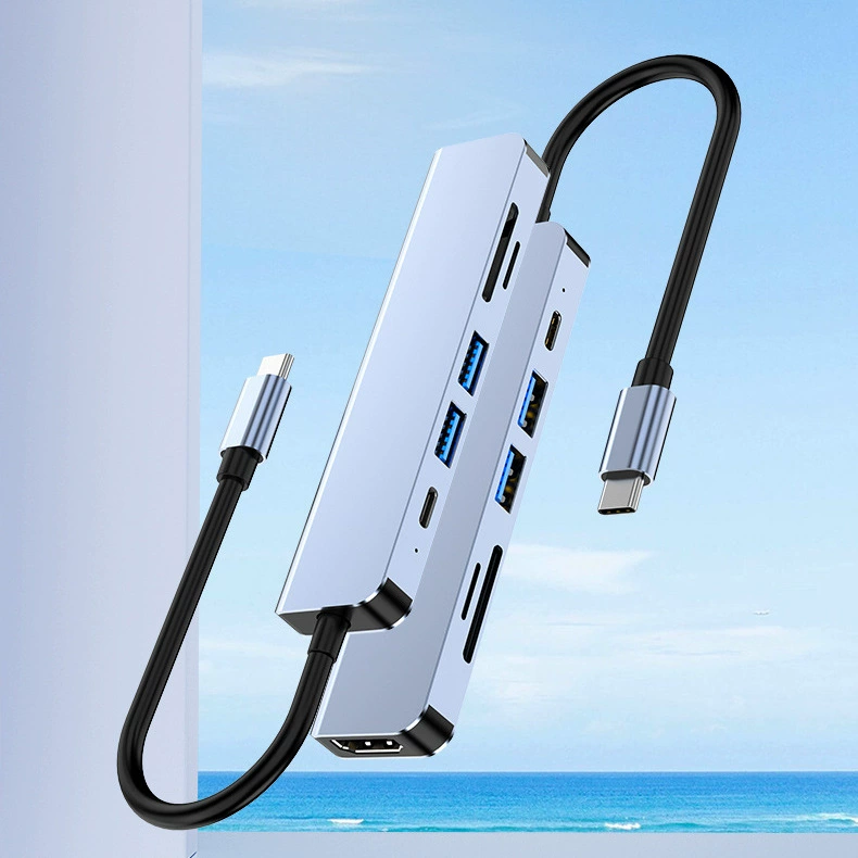 Тип-C к HDMI 6-в-1 USB-C к SD TF USB HDMI 4K Witchi Six-in-1 HUB
