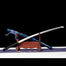 龙泉市刀剑手工一体刀1045钢日式指挥打刀Katana宝剑冷兵器未开刃