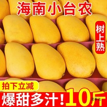 海南小台农芒果新鲜现摘小台鸡蛋芒应当季热带水果产整箱包邮