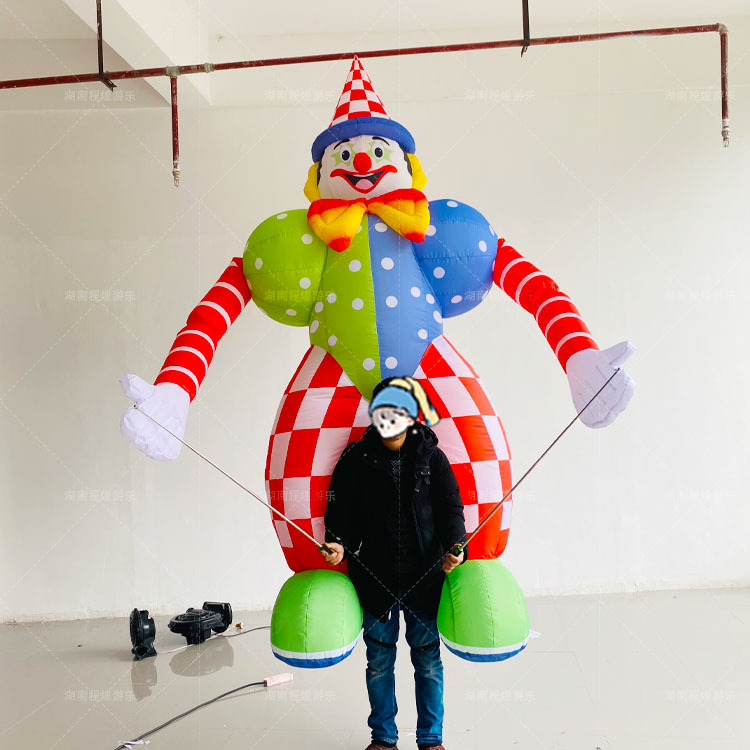 Modelo Inflable de Payaso Caminante Inflable con Aire para Eventos y Aperturas Comerciales