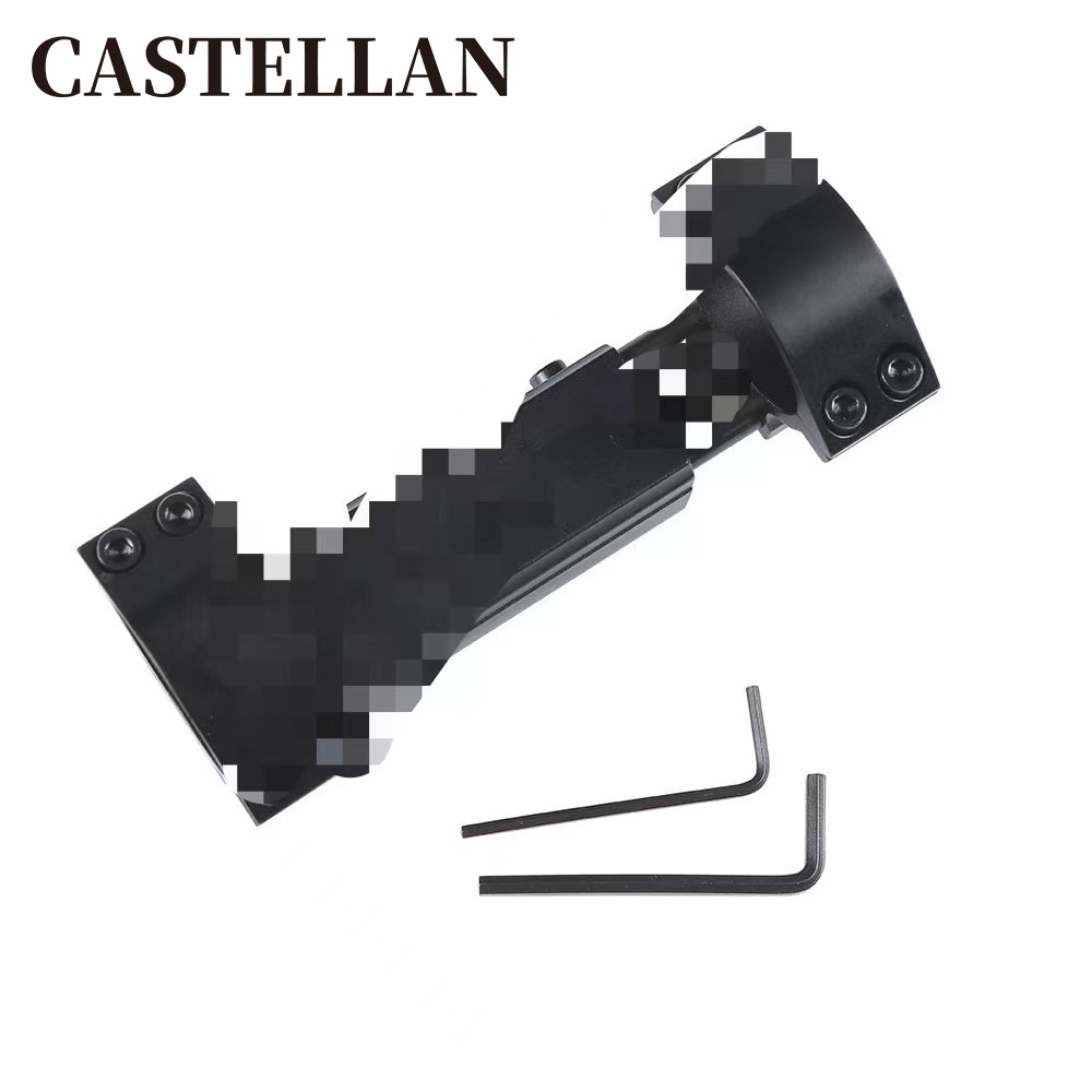 Clemă universală de țeavă cu ochire de 25,4/30 mm, material din aliaj de aluminiu, suport dintr-o singură piesă, clemă de țeavă cu fixare dintr-o singură piesă_voghion.com