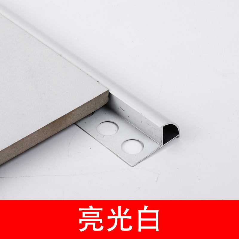 アルミニウム合金の円弧の縁取り条10/12センチのタイルの陽角の縁取り条の金属の装飾の線は辺を修理します。|undefined