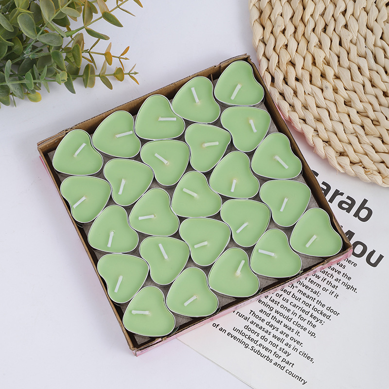 Fabricantes al por mayor círculo de vela de banana cumpleaños romántica atmósfera sin humo decoración de boda lámpara de té velas pequeñas