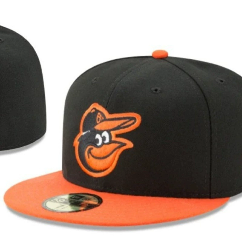 [Балтимор Ориолс] Закрытый солнцезащитный козырек, пара шляп, вышитая шляпа, полностью герметичная бейсболка