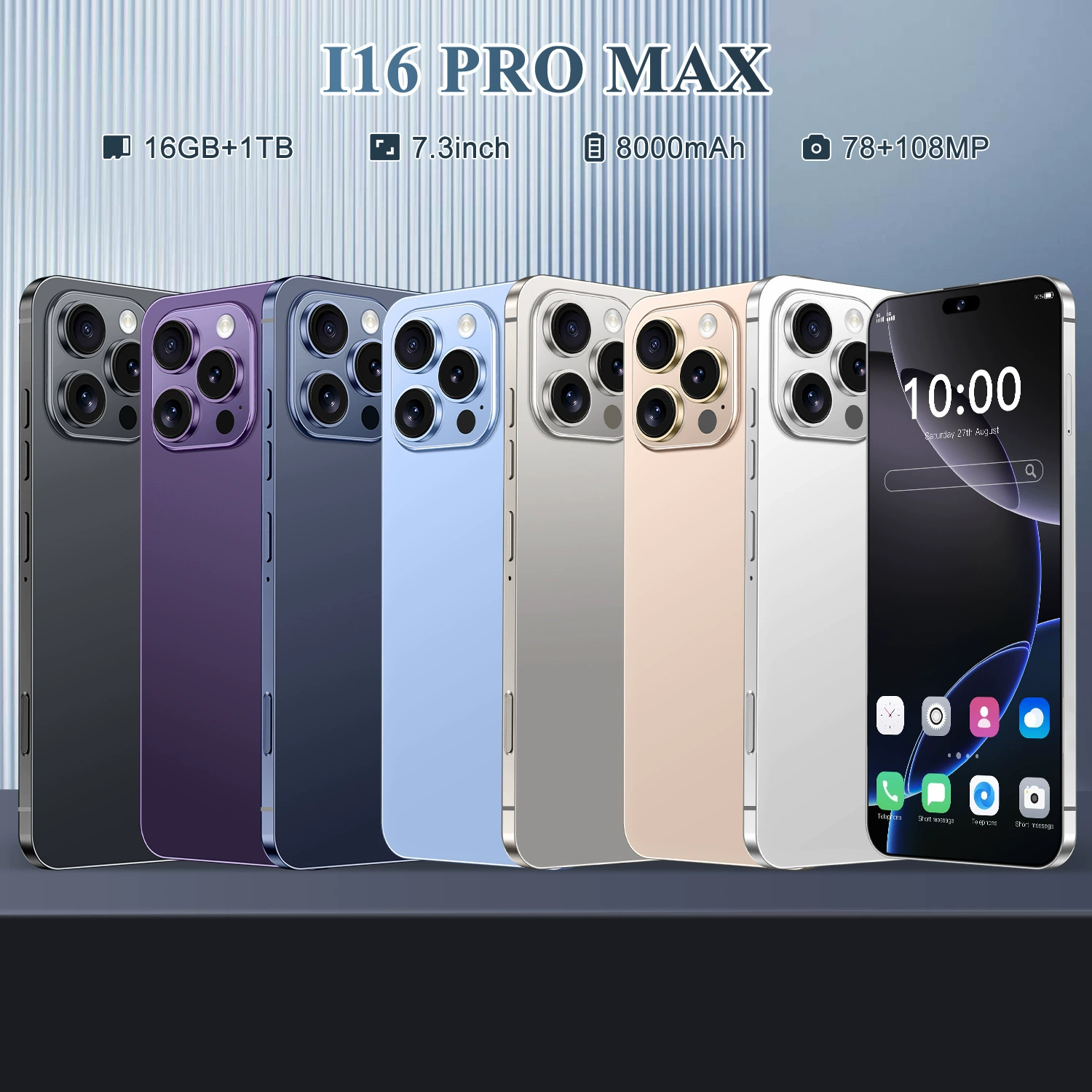 Мобильный телефон, Intel Core i16, 16Pro Max, 3 дюйма, 4G, поддержка всех стандартов сетевой связи