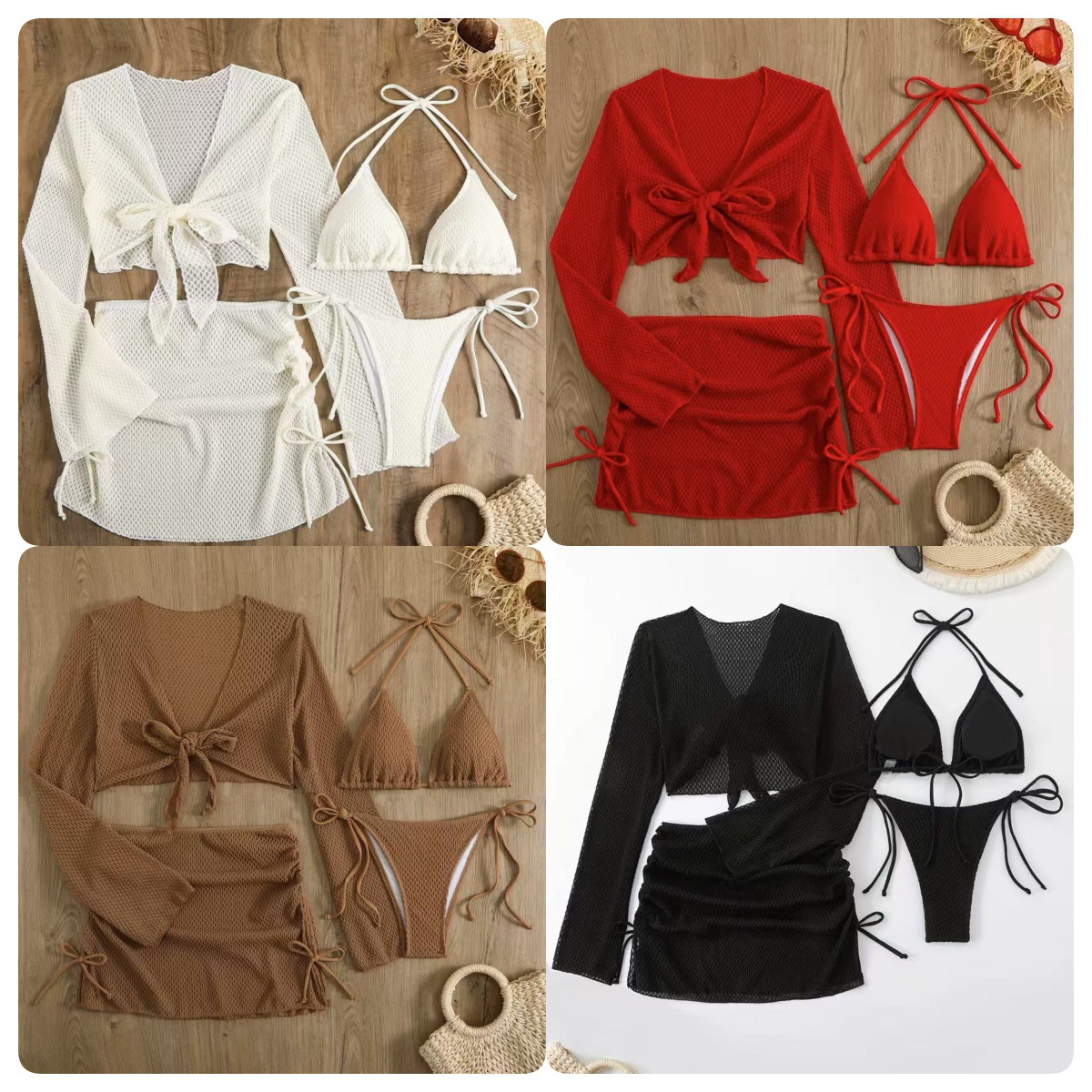 2026 New Cross-Border European and American Sexy Bikini Vacation Beach Swimwear