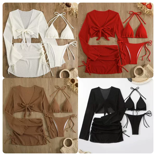 2026 New Cross-Border European and American Sexy Bikini Vacation Beach Swimwear