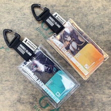 爆款保护套镭射连挂钩卡套透明挂件明日方舟音律通行证二次麦太保