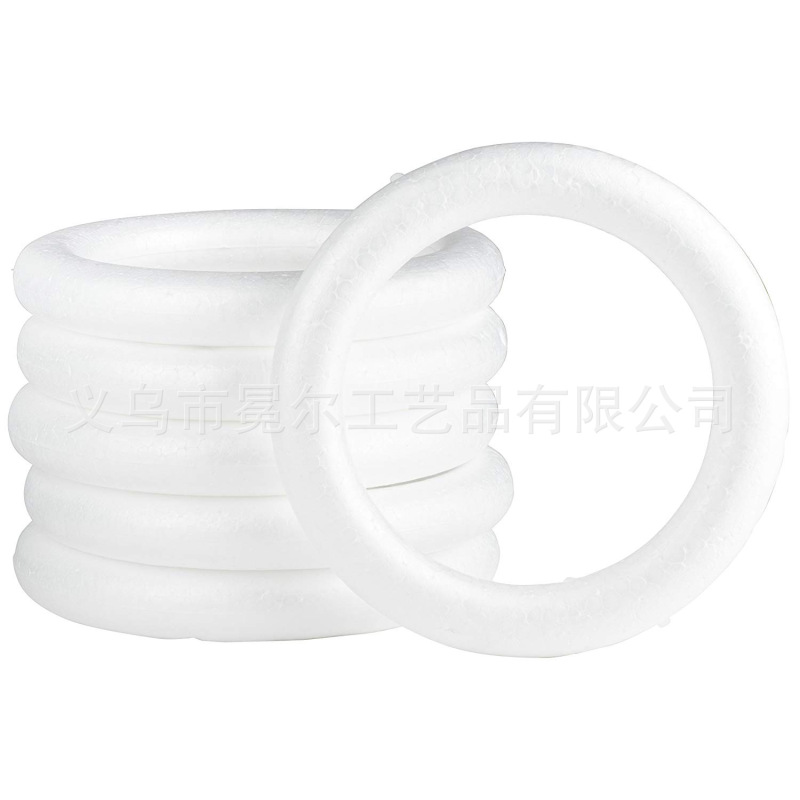 Foam circle Styrofoam Circle Art materials preschool DIY white blank Christmas decoration various sizes Foam circle Styrofoam Circle Art materials preschool DIY white blank Christmas decoration various sizes