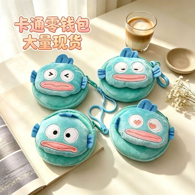 Cute Hanton Little Fish Bluetooth Headphone Bag Cartoon Clownfish Coin Purse Travel Portable Mini Storage Bag