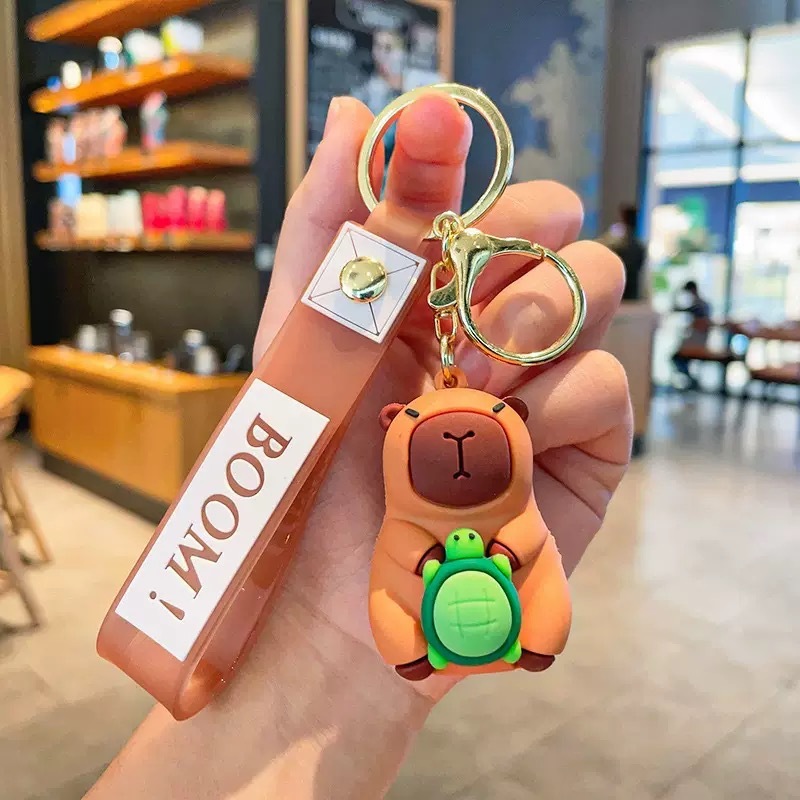漫画カピバラカピバラキーホルダーペンダントクリエイティブかわいい人形カップル車のペンダント小さなギフト卸売|undefined