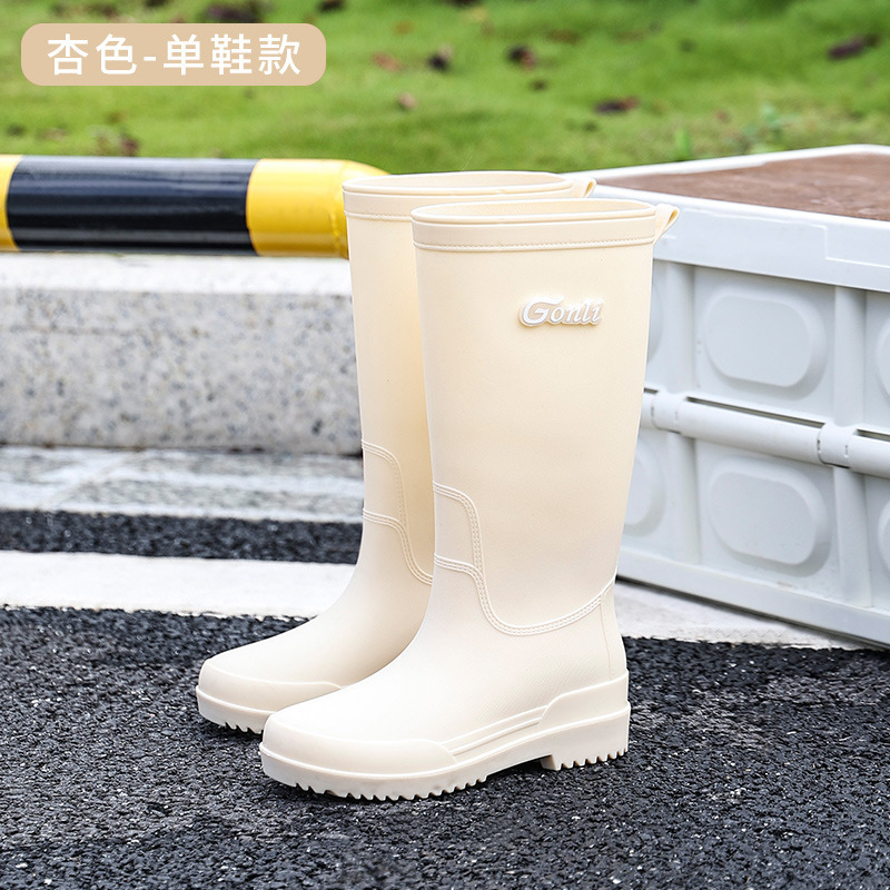 Botas de lluvia de mujer zapatos de lluvia de mujer 2023 nuevas botas de lluvia de barril alto para mujeres comercio exterior de Corea del Sur al por mayor transfronterizo