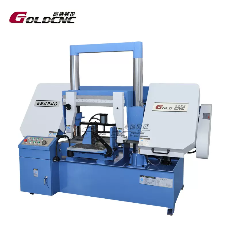 GB4240液压双立柱卧式金属带锯床 400mm圆管棒料高精度切割带锯床