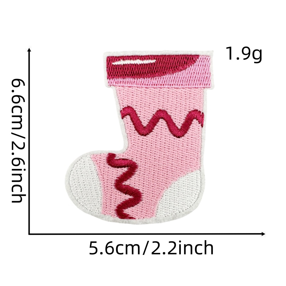 3g Weight Clothing Sticker Patches Classification 1 Piece Quantity Nonwoven, Polyester Material Christmas Festival Christmas Tree, Snowman, Snowflake Pattern Cute Style 1 Piece Cute Christmas Tree Snowman Snowflake Nonwoven Polyester Clothing Sticker Patches 8
